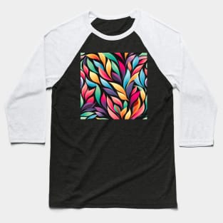 Leaf pattern Baseball T-Shirt